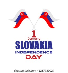 slovakia independence day vector design illustration