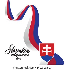 Slovakia Independence Day Vector Template Design Illustration - Vector
