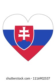 Slovakia Love Flag