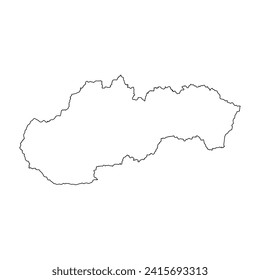 Slovakia map icon vector illustration design