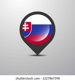 Slovakia Map Pin