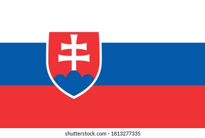 Slovakia nation flag design template
