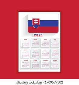 slovakia New Guinia New year 2021 poster template design