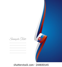 Slovakia right side brochure cover vector