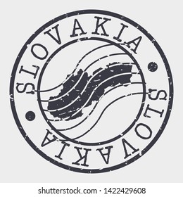 Slovakia Stamp Postal. Map Silhouette Seal. Passport Round Design. Vector Icon. Design Retro Travel.