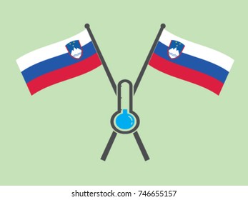 Slovenia Emblem Cold Temperature