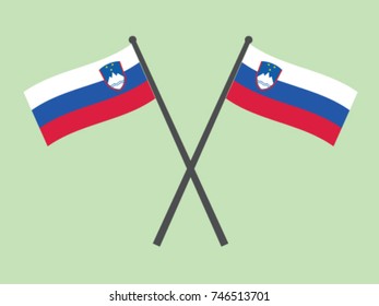 Slovenia Emblem Flags