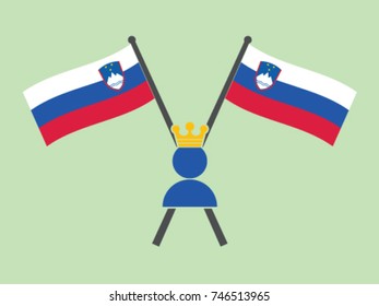 Slovenia Emblem King