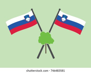 Slovenia Emblem Timber