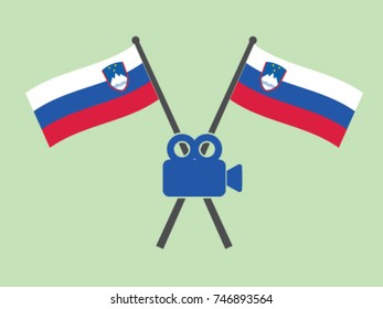 Slovenia Emblem Video Camera