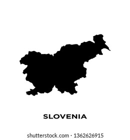 slovenia - europe map icon vector