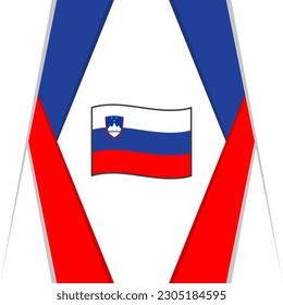 Slovenia Flag Abstract Background Design Template. Slovenia Independence Day Banner Social Media Post. Slovenia Design