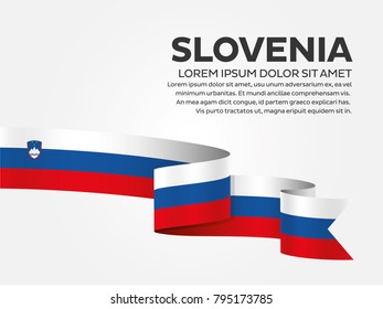 Slovenia flag background