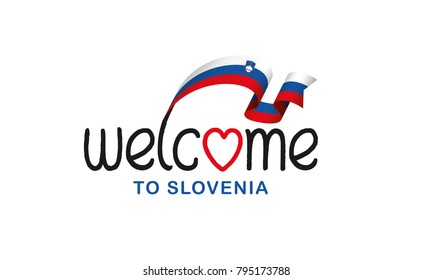 Slovenia flag background