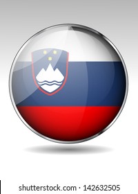 Slovenia flag button