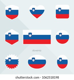 Slovenia flag. National flag of Slovenia. Slovenia vector flag button. Slovenia independence day.