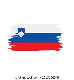 Slovenia flag, vector illustration