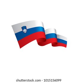 Slovenia flag, vector illustration