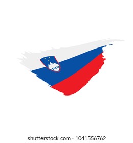 Slovenia flag, vector illustration