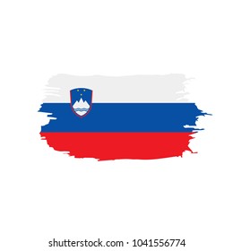 Slovenia flag, vector illustration