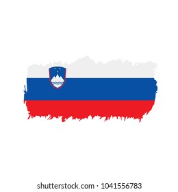 Slovenia flag, vector illustration