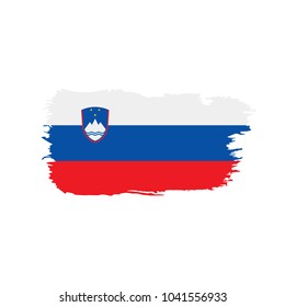 Slovenia flag, vector illustration