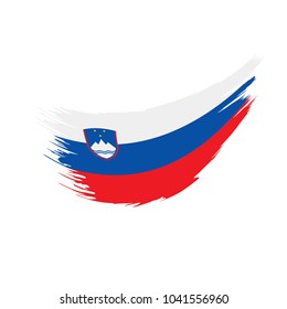Slovenia flag, vector illustration