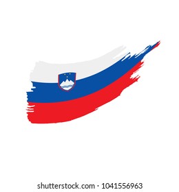 Slovenia flag, vector illustration