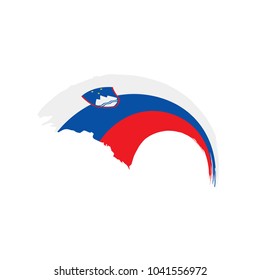 Slovenia flag, vector illustration