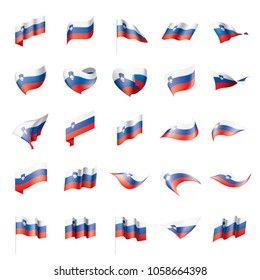 Slovenia flag, vector illustration