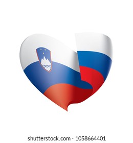Slovenia flag, vector illustration