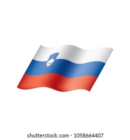 Slovenia flag, vector illustration