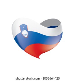 Slovenia flag, vector illustration