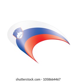 Slovenia flag, vector illustration