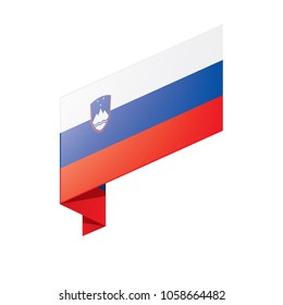 Slovenia flag, vector illustration