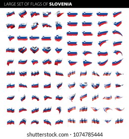 Slovenia flag, vector illustration