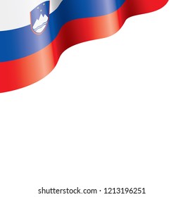 Slovenia flag, vector illustration on a white background