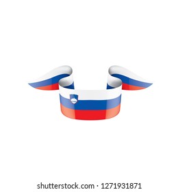 Slovenia flag, vector illustration on a white background
