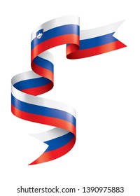 Slovenia flag, vector illustration on a white background