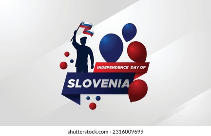 Slovenia Independence Day Celebration Event Vector Design