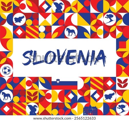Slovenia Independence and Unity Day 26 December flag vector 