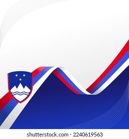 Antecedentes del Día de la Independencia y la Unidad de Eslovenia Ilustración. Adecuado para carteles y pancartas de tarjetas de felicitación