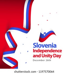 Slovenia Independence and Unity Day Vector Template Design Illustration