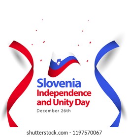 Slovenia Independence and Unity Day Vector Template Design Illustration