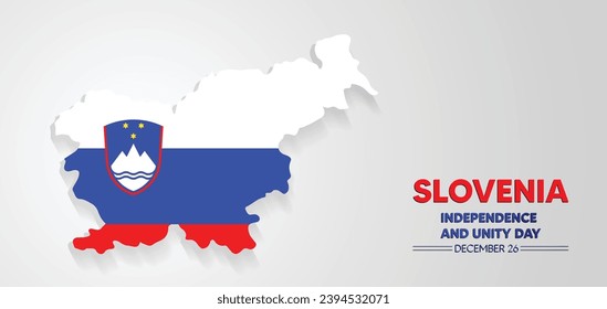 Slovenia Independence and Unity Day Vector Illustration poster