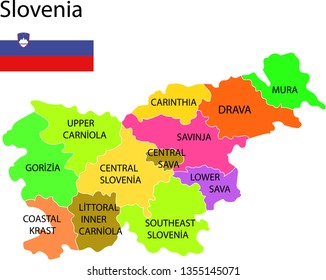 Slovenia map drawing

