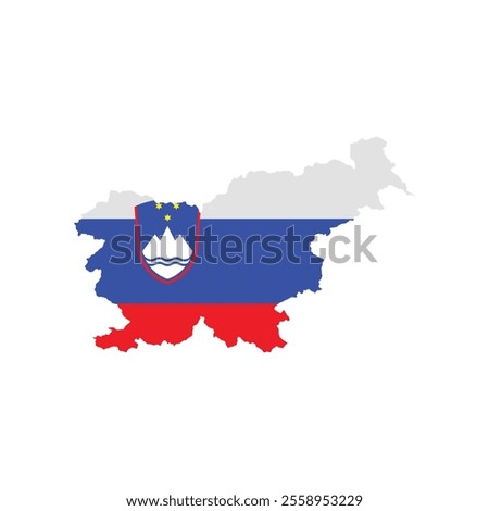 Slovenia map icon. Slovenia flag map. Vector illustration