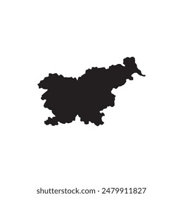 Slovenia map icon illustration symbol design