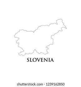 Slovenia map icon vector illustration.