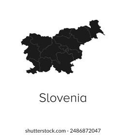 Eslovenia Mapa Ilustración vectorial - Mapa de Viajes y Turismo de Eslovenia